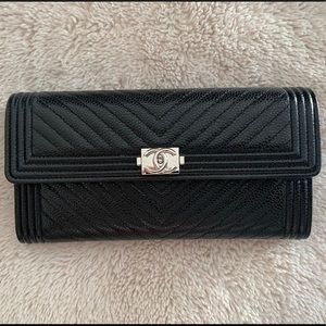 Chanel Boy Long Flap Wallet/Clutch NEW